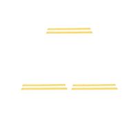 Mealoodiousmusea 3 set 1 coppia longboard skateboard rotaie con viti di montaggio parte sport all'aperto giallo