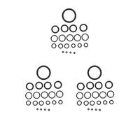 Mealoodiousmusea 3 set da 20 pezzi standard per immersioni subacquee O Ring per immersioni BCD regolatore tubo serbatoio