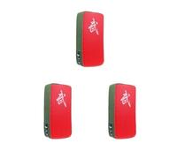Mealoodiousmusea 3 set MMA Thai Muay Pad Boxe Kick Strike Arm Focus Punch Kicking Shield Rosso