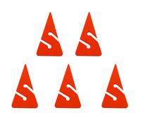 Mealoodiousmusea 5 Pezzi Triangolo Linea Freccia Marker per Immersione ARA Grotta Relitto Immersione Arancione