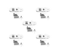 Mealoodiousmusea 5 set di webcam per computer con messa a fuoco automatica HD USB Online regolabile per PC con microfono cablato di ricambio webcam esterna videocamera bianca 4K