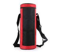 Mealoodiousmusea Borsa da trasporto Oxford per bottiglia d'acqua, impermeabile, 1,5 l, custodia protettiva universale, accessori da viaggio per escursionismo, colore rosso, Rosso, Rosso