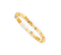 Mealoodiousmusea Braccialetto con perline in pietra naturale, stile cinese, unisex, fatto a mano, elastico, decorativo, regalo di compleanno, 8 mm, 4 mm, Plastica, come descrizione