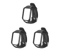 Mealoodiousmusea Cinturino di ricambio in silicone per 2 3 Runner 2 3 Spark 3, nero, as description, Poliestere