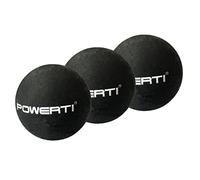 Mealoodiousmusea Confezione da 3 palline da squash in gomma a pois gialli