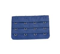 Mealoodiousmusea Fibbia per Estensione del Reggiseno con Cinghie 4 Ganci, Accessori Elastici Multi-colore, Pratici e Traspiranti, 3 Righe, Blu Scuro