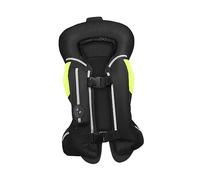 Mealoodiousmusea Gilet da moto con armatura posteriore, giacca da motociclista per uomo e donna, nero, L