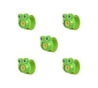 Mealoodiousmusea Orologio da polso per bambini con motivo a cartoni animati rossi accurato e preciso, in gel di silice, orologio da polso per bambini con farfalla, Set da 5 (rana), as description