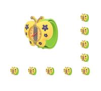 Mealoodiousmusea Orologio da polso per bambini con motivo a cartoni animati rossi accurato e preciso, in gel di silice, orologio da polso per bambini con farfalla, Set da 10 (farfalla), as description