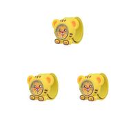 Mealoodiousmusea Orologio da polso per bambini con motivo a cartoni animati rossi accurato e preciso, in gel di silice, orologio da polso per bambini con farfalla, Set da 3 (Tiger), as description