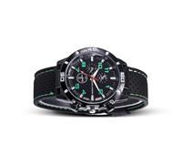 Mealoodiousmusea Orologio da uomo in plastica con superficie a specchio e cinturino in lega per sport d'affari con fibbia in acciaio inox, accessori da polso, regalo blu, Verde, as description