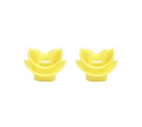 Mealoodiousmusea Set di 2 bocchini per regolatori e boccagli per immersioni, giallo, 5,1 x 5 cm