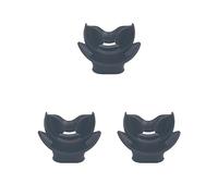 Mealoodiousmusea Set di 3 bocchini per regolatori e boccagli per immersioni, 5,1 x 5 cm, colore: nero