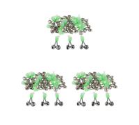 Mealoodiousmusea Set di 3 indicatori per canna da pesca notturna, con sensore di pesce, 20 pezzi