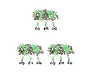 Mealoodiousmusea Set di 3 indicatori per canna da pesca notturna, con sensore di pesce, 20 pezzi