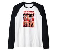 Mean Girls Christmas Is So Fetch Santa Outfit Scene Poster Maglia con Maniche Raglan