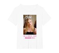 Mean Girls I'm a Mouse Duh Maglietta, Donna Plus-Size, Bianco, 5X