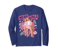Mean Girls You Can't Sit with Us Checkerboard Y2K Movie Maglia a Manica