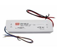 Trasformatore Alimentatore LPV-100-12 12v Mean Well Striscia Led Stagno 230 IP68 [EEK: A+]