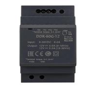 Mean Well DDR-60G-12 60W Convertitore DC/DC Din Rail 9-36V:12V 5A