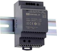 Mean Well DDR-60L-24 60W Convertitore DC/DC 18-75V:24V 2.5A, Su Rotaia DIN