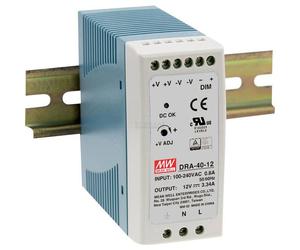 MEAN WELL DRA-40-24 Alimentatore per guida DIN 24 V/DC 1.7 A 40.8 W Num. uscit