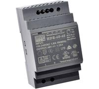 Mean Well HDR-60-48 Serie HDR PSU Da Montare Su Din 48V DC 1.25A 60W 1 Uscita