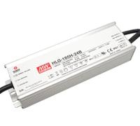 MEAN WELL HLG-185H 24B - Alimentatore LED Dimmerabile 185 W 24 V/DC 7,7 A - Tensione Costante - IP67 - Certificato per Uso in Mobili e Impianti di Illuminazione LED