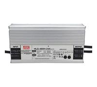 MEAN WELL HLG-480H-24A - Alimentatore LED Mean Well, 480 W, 24 V, IP65, tensione e corrente regolabili 24 V, 480 W