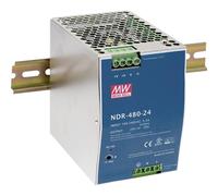 MEAN WELL NDR-480-24 Alimentatore per guida DIN 20 A 480 W Num. uscite:1 x