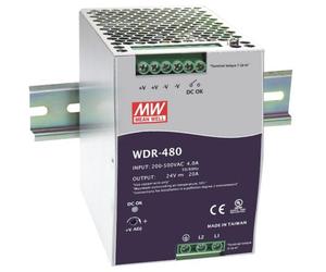 Mean Well - WDR-480-48 - 480Watt 24 V - Alimentatori Guida DIN