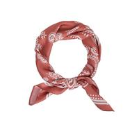MEANBEAUTY Sciarpa Bandana da Donna Quadrata 70 x 70 cm Foulard in Raso di Seta con Stampa Floreale-Floreale-1