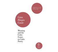 Meaning and the critic: essays on latin poetry - 2026 - Scuola No