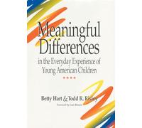 Meaningful Differences in the Everyday Experience of Young American Children