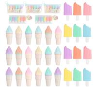 Meanju 30 Pezzi Mini Evidenziatore a Forma di Cono e Ghiacciolo, Caramelle Evidenziatori Colorate Set per Sottolineare ed Evidenziare, Perfetti per Scuola, Ufficio, Regali per Ospiti