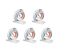 MEANLIN MEASURE 5Pcs Termometro per frigorifero, quadrante grande da 2" con indicatore rosso -30~30℃/-20~80℉ per frigoriferi e refrigeratori