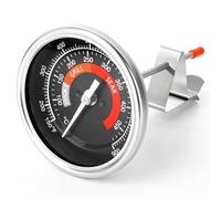 MEANLIN MEASURE Termometro preciso, quadrante grande HD da 3.3" e misuratore di temperatura impermeabile per accessori BGE, termostato con coperchio a cupola in acciaio inossidabile