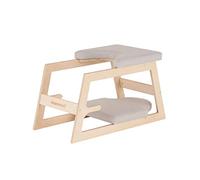 MeansWood Panca Inversione Yoga in Legno - Sedia Yoga per Posizioni Inverse, Yoga e Fitness - Supporto per Sirsasana, Pose Inverse a Testa in giù (Versione Naturale)