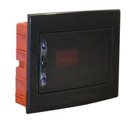 MeanWell centralino da incasso 12 moduli con portello fumé e telaio estraibile,