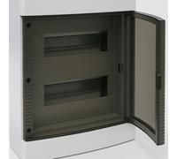 MeanWell centralino da parete 24 moduli, bianco IP40, 280x350x100 mm, RAL 9016,