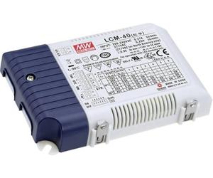 MeanWell LCM-40 - Driver LED a corrente costante, 42 W, 0,35-1,05 A, 2-80 V/DC, circuito PFC
