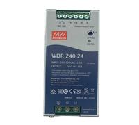 MeanWell WDR-240-24 Alimentatore Slim DIN Rail 240W 24V 10A Input