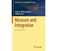Measure and Integration: An Introduction