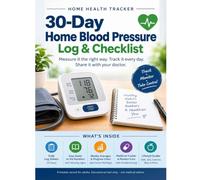 Measure Blood Pressure the Right Way: 30-Day Home Log & Checklist: Daily Log, Proper Technique Checklist, Cuff Fit Chart, Weekly Averages, and Progress Chart