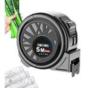 Measure Tape Fluorescente, Retrattable Tape Measures, 16,40 ftx0,75 Inches Self-Locking Measuring Tapes with High Visibility, Single-Side Markings, Portable Measurement Tool for Construction and