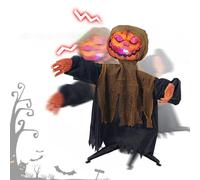 Measuring 17.72x11.81 inches, this Halloween animatronic ghost figure is the perfect size to draw attention without being bulky-ideal for enhancing haunted scenes, planter setups, or party