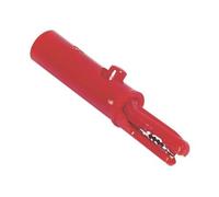 Measuring Connectors Morsetto a Coccodrillo Isolato Rosso