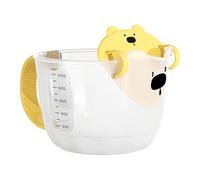 Measuring Cup with Filter, Egg Strainer Bowl, Large 1l Capacity, Multifunctional Kitchen Gadget, Transparent Design, for Flour Water Oil Batter Mixing, Pp Material, 7.68x5.71in