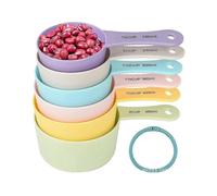 Measuring Cups Set Of 6, Plastic Measuring Cup Set, Colorful Measuring Cups, Big Size Meas easter gift