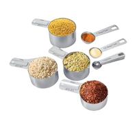 Measuring Cups Stainless Steel | Accurate Stackable Stainless Steel Long-Lasting Gadgets with Spoons - Measuring Tools Spoons Cup Set - For Home Dorm Restaurant Cafe Drinks Dining Room